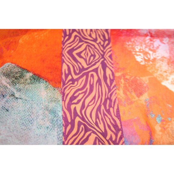 Soft Surroundings Sheer Multicolor Kimono Shrug Womens S/M Boho Ethereal Coverup - Picture 4 of 5